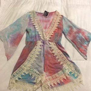 NEW boutique tie dye romper